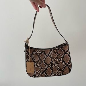 Brandy Melville snakeskin purse